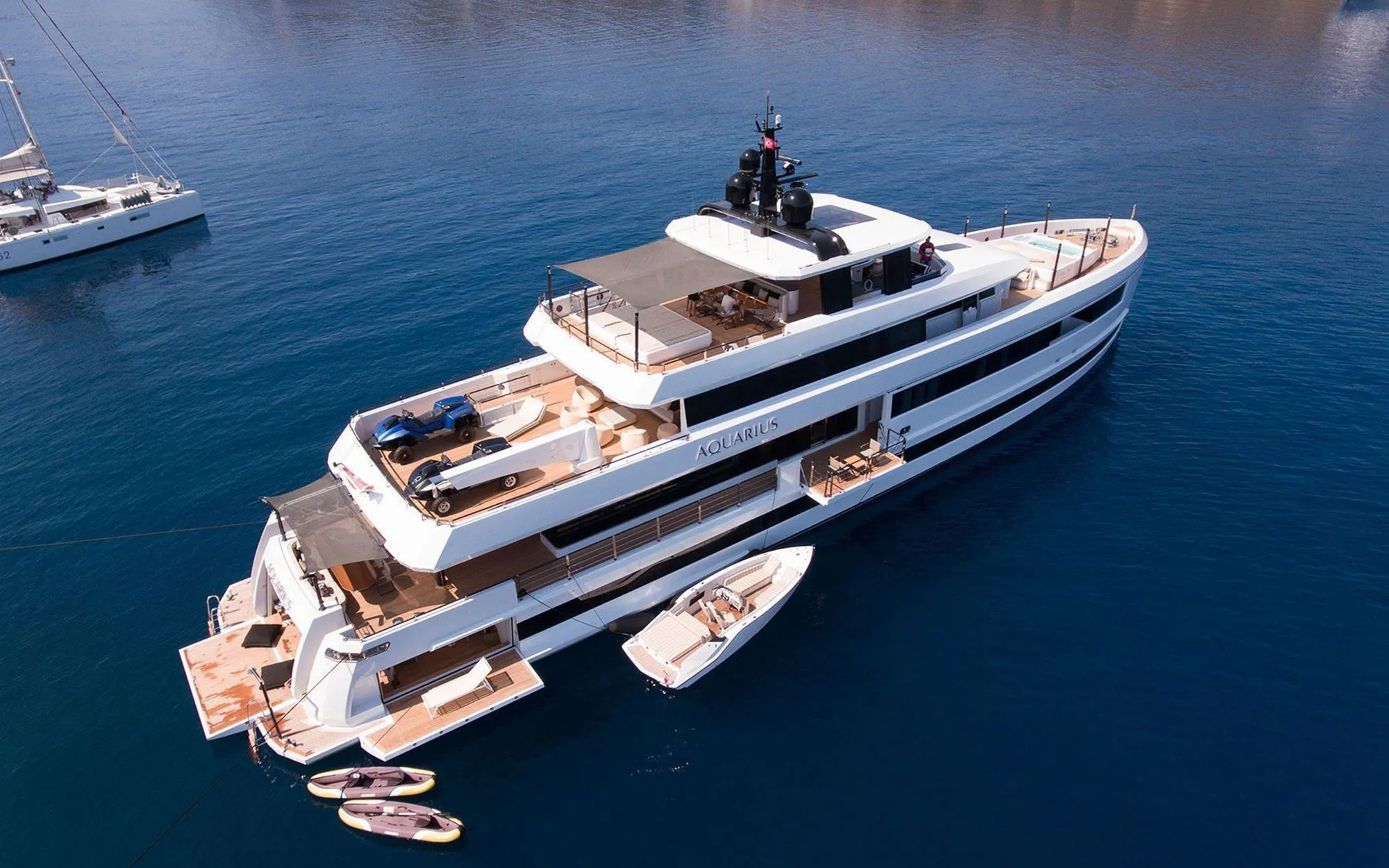 An image of Aquarius yacht