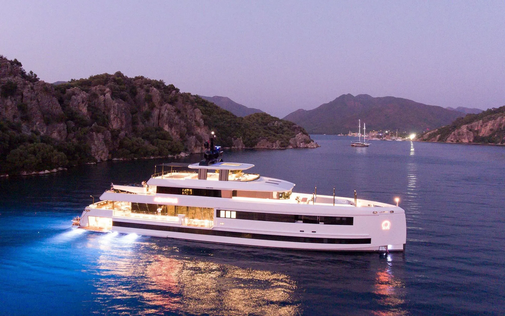An image of Aquarius yacht