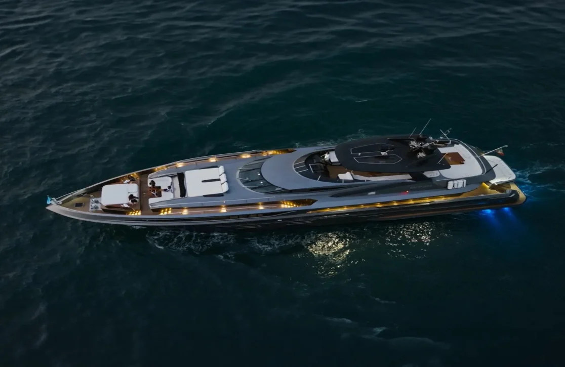 An image of Santorini yacht